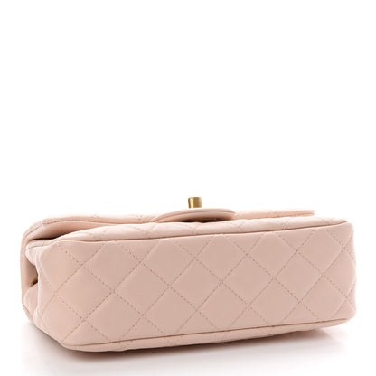 Chanel Lambskin Quilted Mini Rectangular Pearl Crush Flap Light Beige 4 of 9