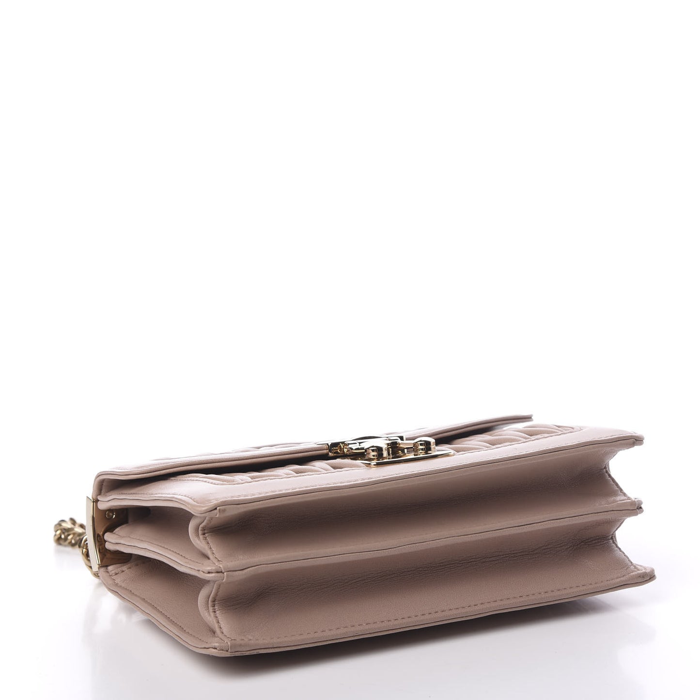 Lambskin Confidential Matelasse Chain Shoulder Bag Cipria