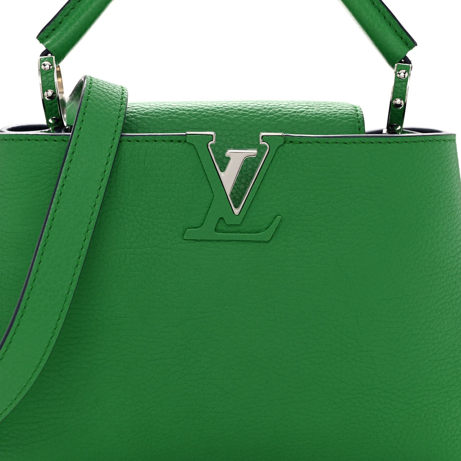 Louis Vuitton Taurillon Capucines BB Bamboo Indigo 7 of 9