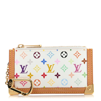 Louis Vuitton Monogram Multicolor Key Pouch White 1 of 13