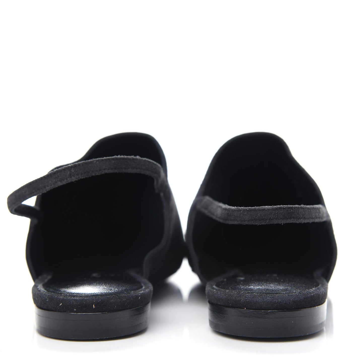 Suede Slingback Mules 35 Black
