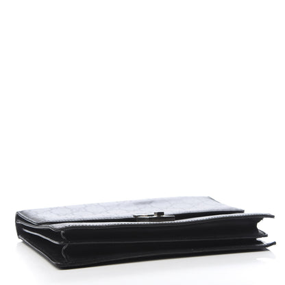 Gucci Monogram Wristlet Clutch Black 4 of 11