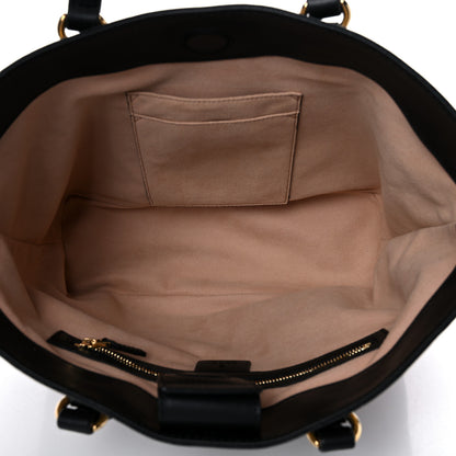 Gucci Soft GG Supreme Monogram Bees Small Crossbody Tote Beige Oro Black 5 of 13