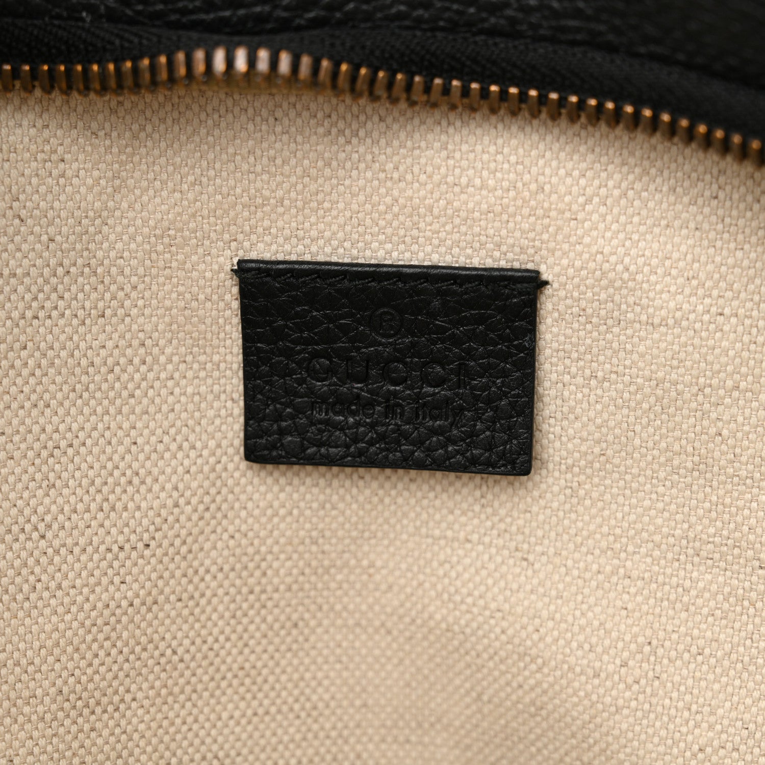 Gucci Grained Calfskin Small Logo Belt Bag Black 6 of 13