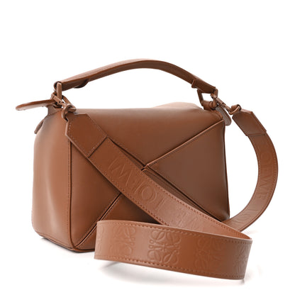 Loewe Satin Calfskin Small Puzzle Bag Pecan 3 of 9