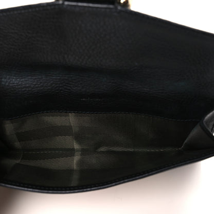 Burberry Calfskin Mega Check Continental Wallet Black 6 of 10