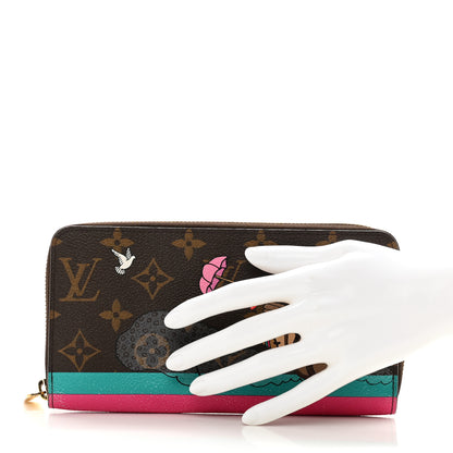 Louis Vuitton Monogram 2015 Christmas Animation Zippy Wallet Hibiscus 2 of 8