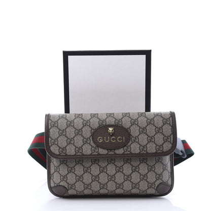 Gucci GG Supreme Monogram Neo Vintage Web Belt Bag Brown 11 of 11