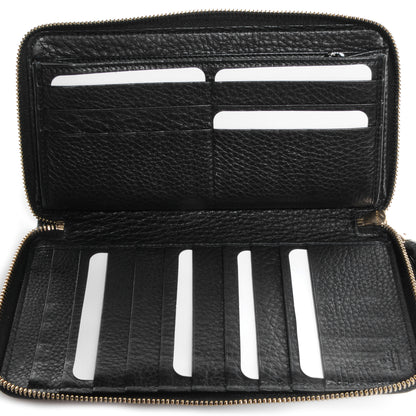 Gucci Pebbled Calfskin Soho Zip Around Wallet Black 6 of 8