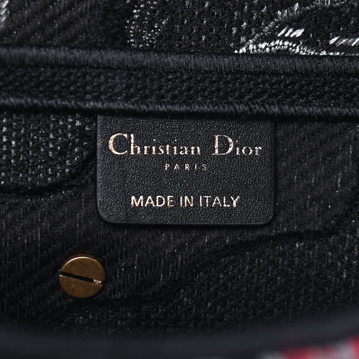 Christian Dior Canvas Embroidered Camouflage Flowers Saddle Bag Black Multicolor 6 of 9