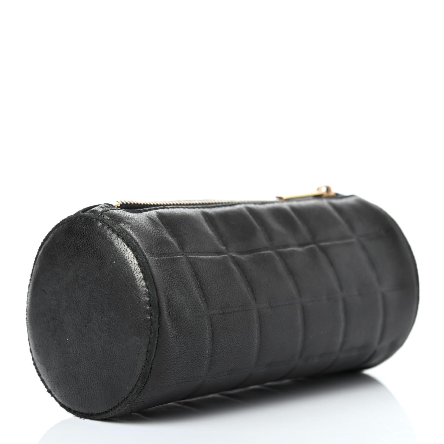 Chanel Lambskin Chocolate Bar Cosmetic Pouch Black 2 of 4