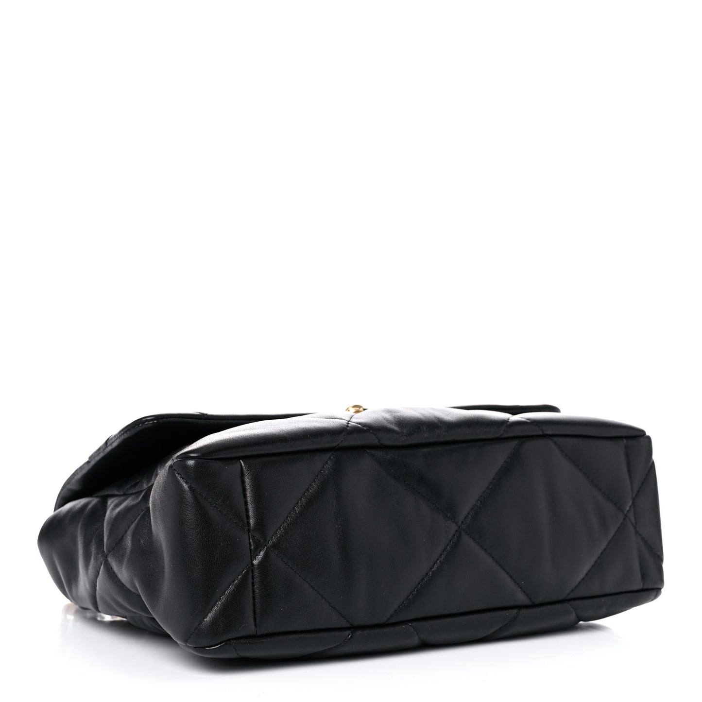 Lambskin Quilted Large Chanel 19 Flap Black