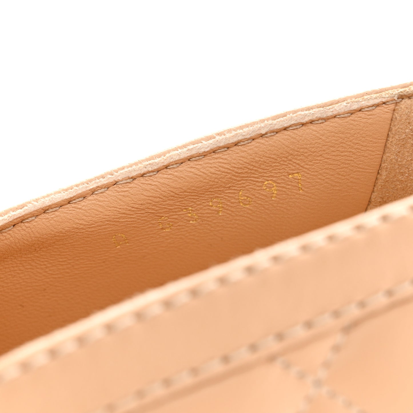 Lambskin Quilted CC Heart Loafers 39 Beige
