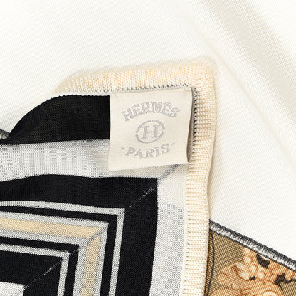Hermes Silk Jersey Carre En Carres Scarf 90 5 of 6