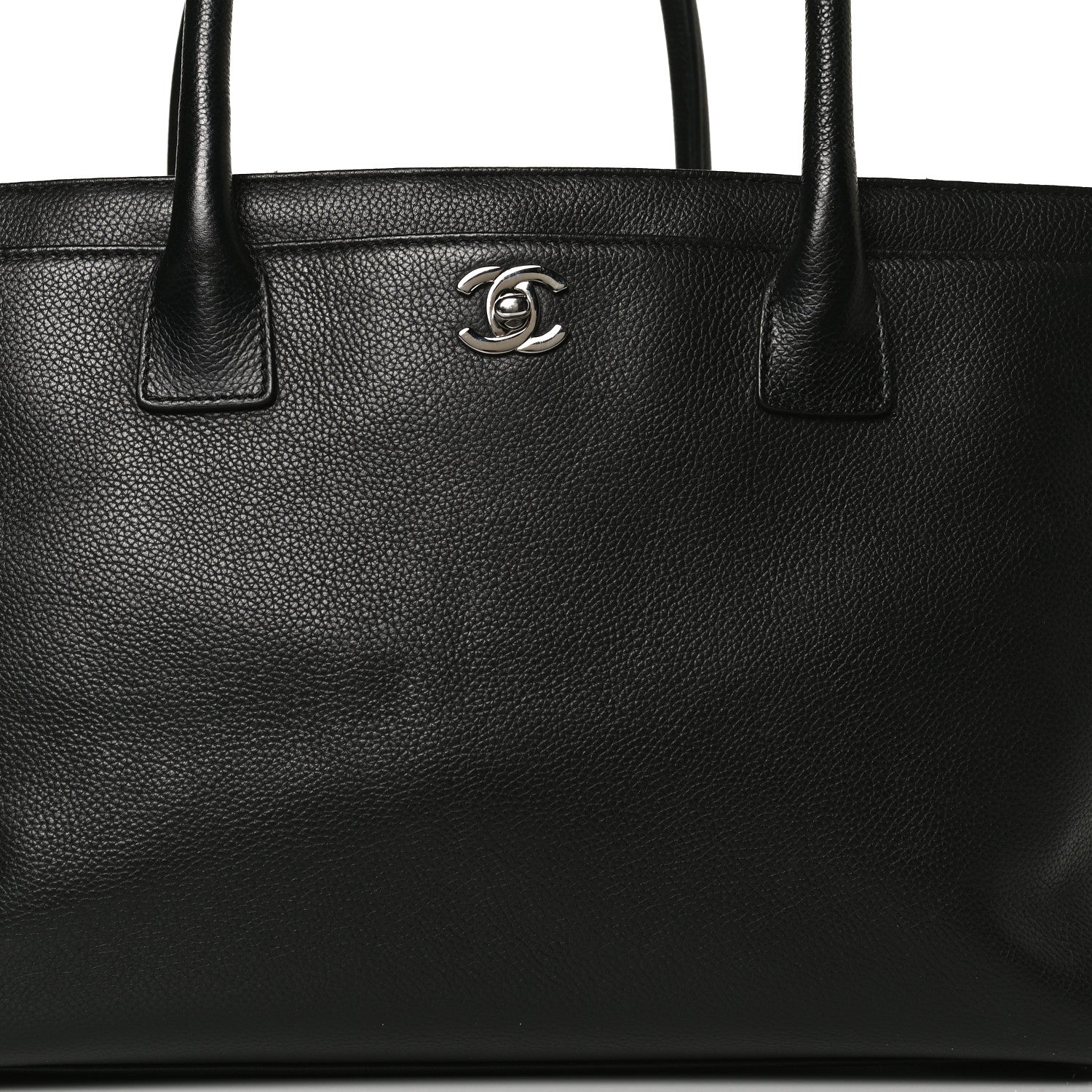 Chanel Calfskin Cerf Executive Shopper Tote Black 7 of 11