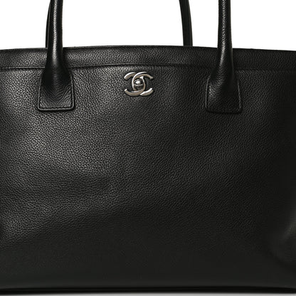 Chanel Calfskin Cerf Executive Shopper Tote Black 7 of 11