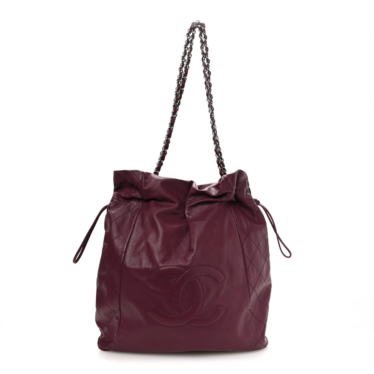 Chanel Caviar 31 Drawstring Tote Purple 1 of 12