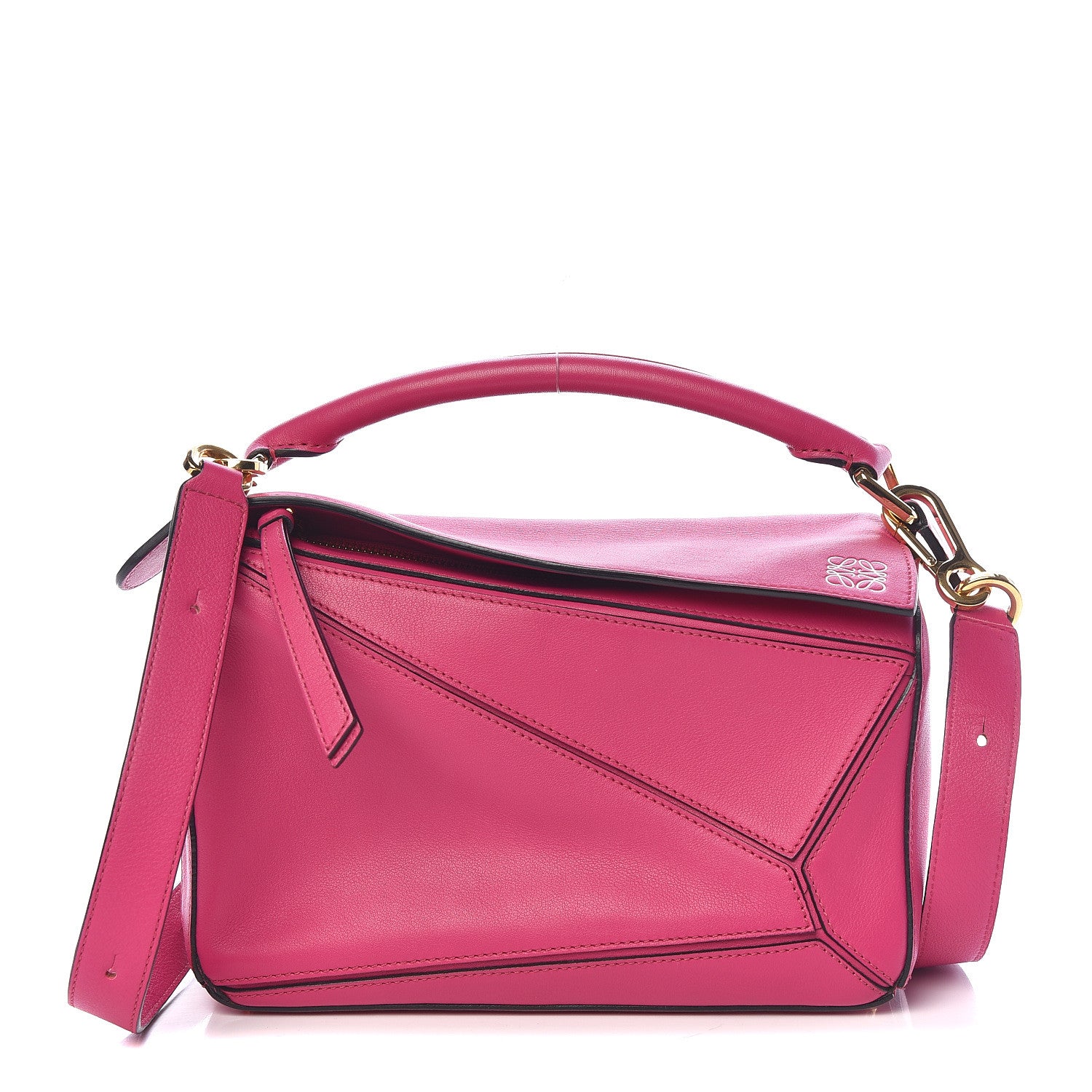 Loewe Calfskin Small Puzzle Bag Fuchsia 1 of 11