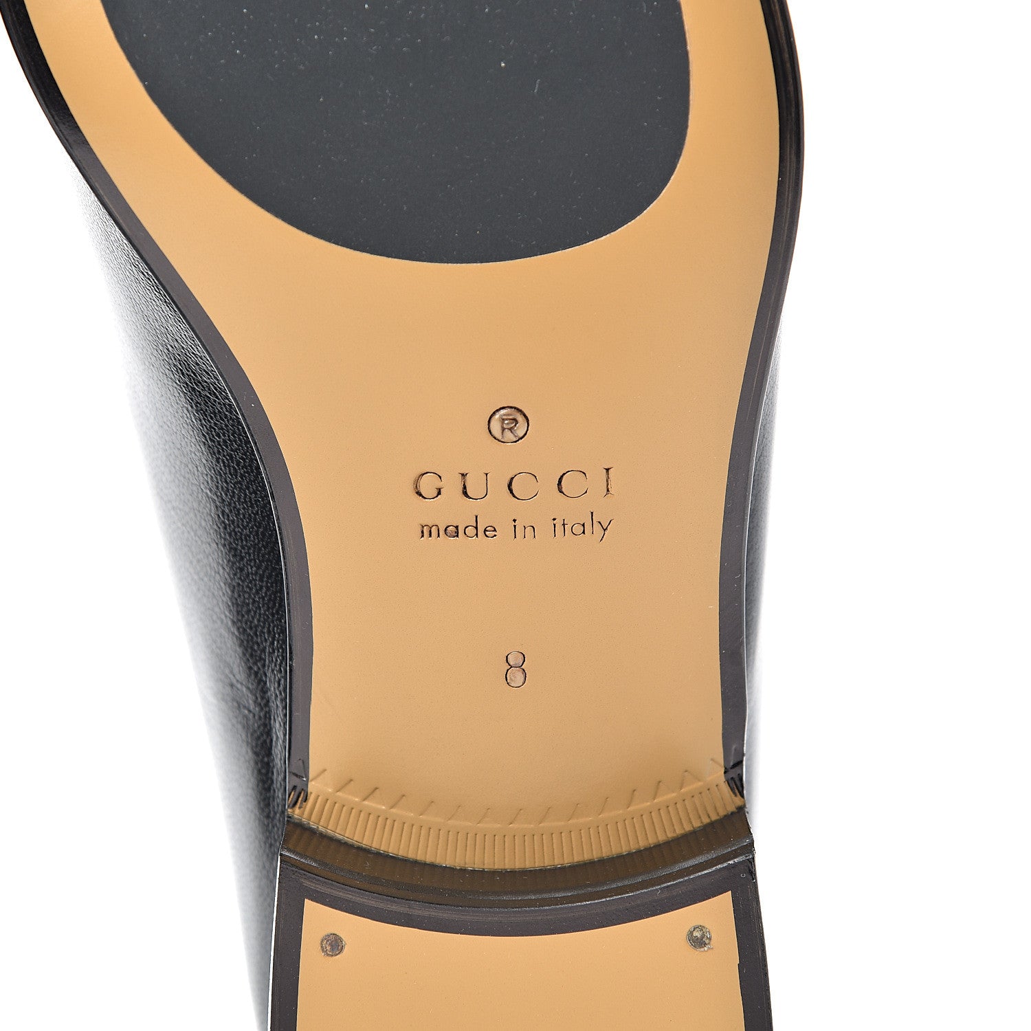 Gucci Goatskin Mens Horsebit Loafers 8 Black 6 of 8