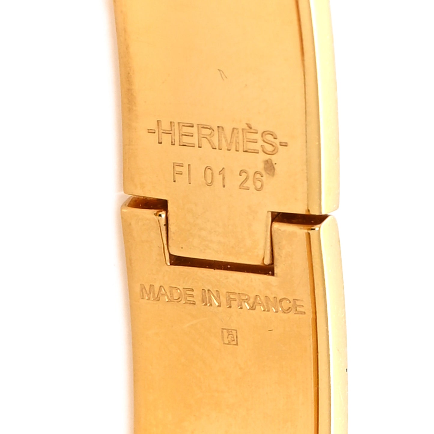 Enamel Narrow Clic Clac H Bracelet PM Black