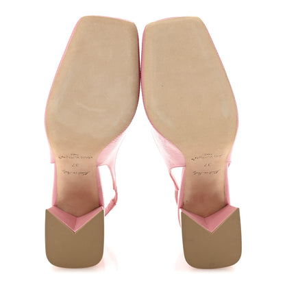 Louis Vuitton Electric Epi Shake Slingback Pumps 37 Pink 6 of 10