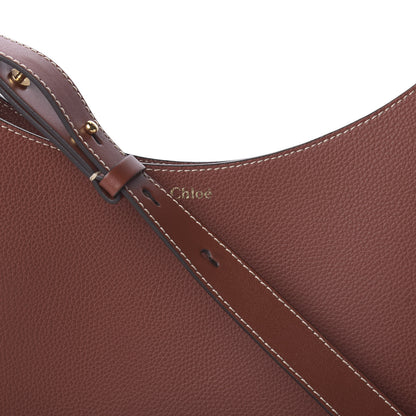Chloe Small Grain Smooth Calfskin Medium Darryl Hobo Sepia Brown 9 of 9