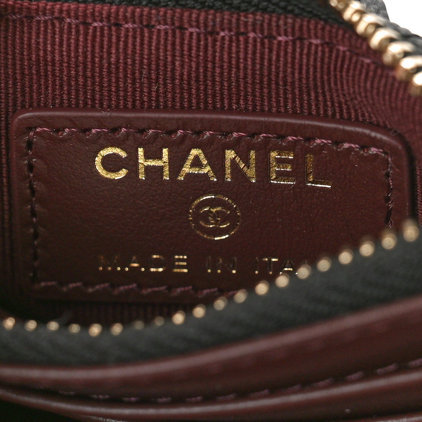 Chanel Caviar Quilted Compact Zipped Pocket Wallet Black 6 of 9