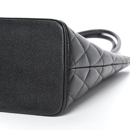 Chanel Caviar Quilted Medallion Tote Black 9 of 11