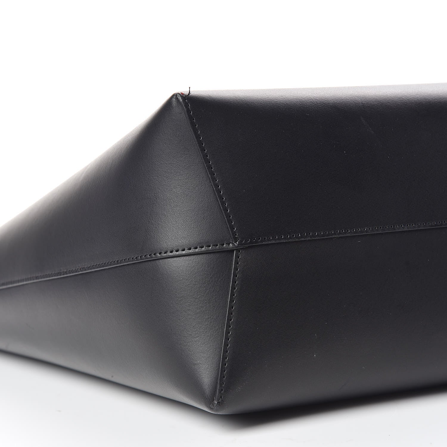 Mansur Gavriel Calfskin Large Shopping Tote Black Flamma 11 of 12