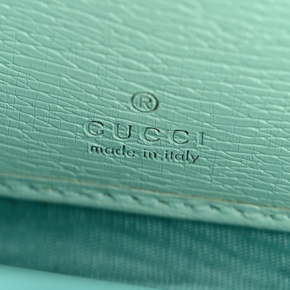 Gucci X PIKARAR Textured Dollar Calfskin Animal Print Zip Around Wallet Green 6 of 10