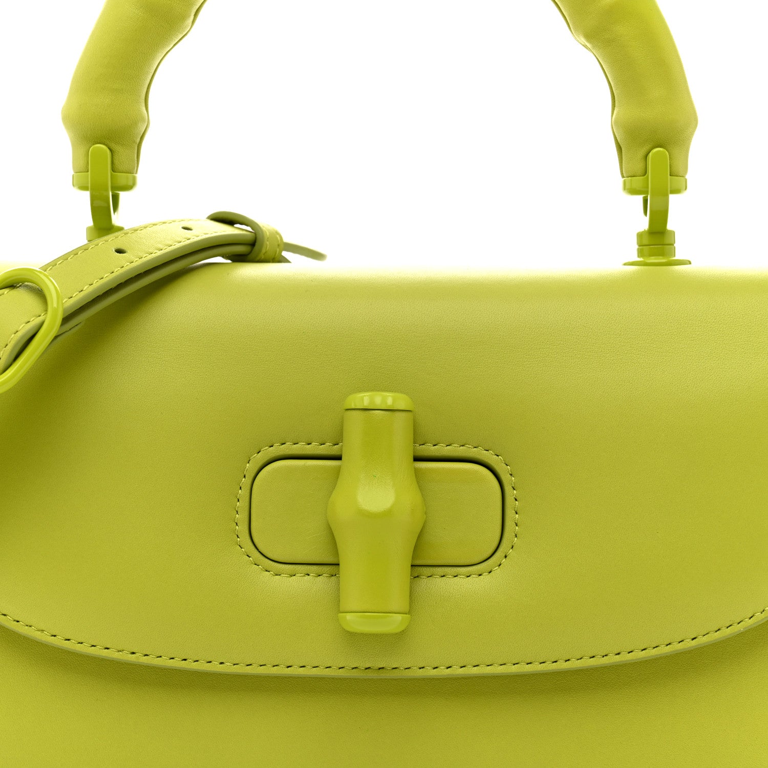 Gucci Calfskin Medium Bamboo Green 8 of 10
