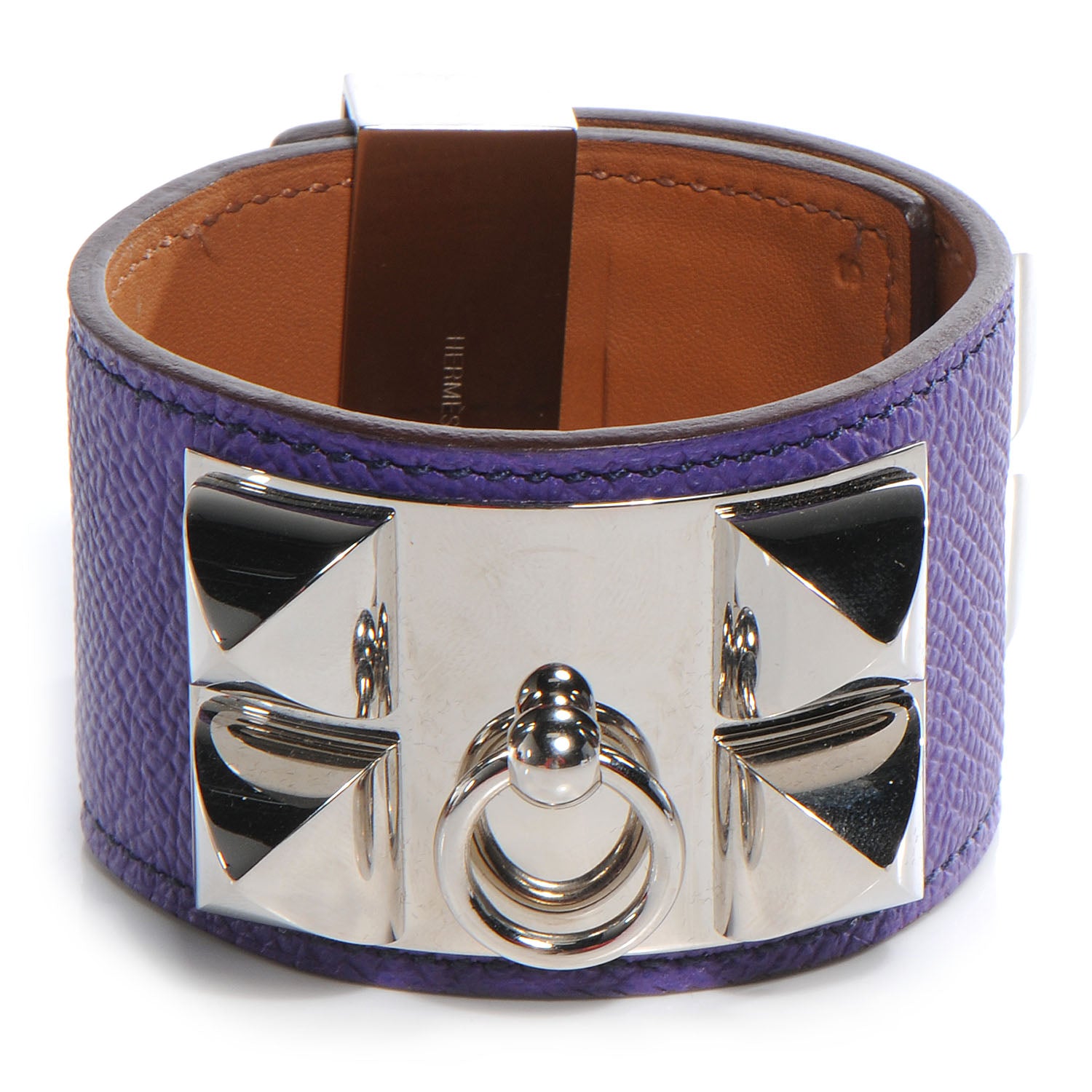 Hermes Epsom Collier de Chien CDC Small Bracelet Ultra Violet 1 of 7