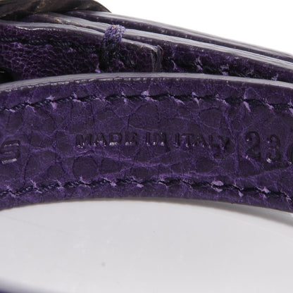 Balenciaga Agneau Arena Giant 12 Silver Hardware Triple Tour Bracelet Small Violet 5 of 9
