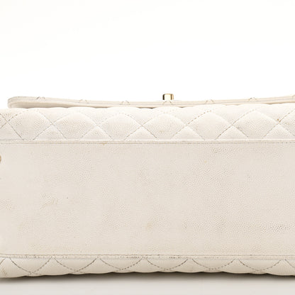 Chanel Caviar Quilted Small Coco Handle Flap White 19 of 21