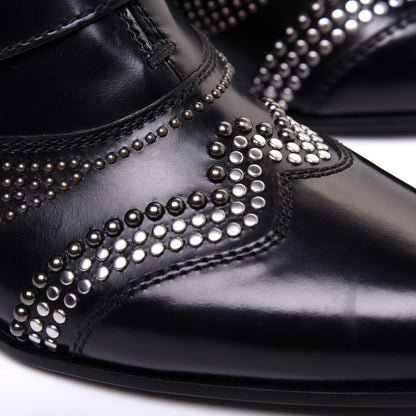 Givenchy Calfskin Studded Punk Ankle Boots 36 Black 13 of 13