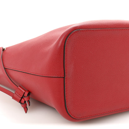 Louis Vuitton Calfskin Lockme Bucket Rubis 9 of 12