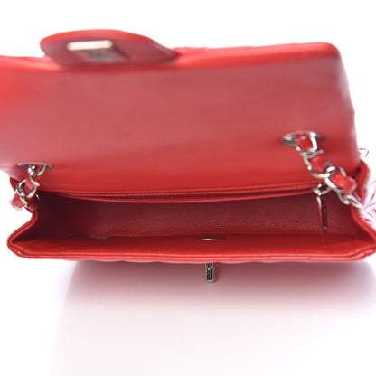 Chanel Patent Calfskin Chevron Quilted Mini Rectangular Flap Red 8 of 11
