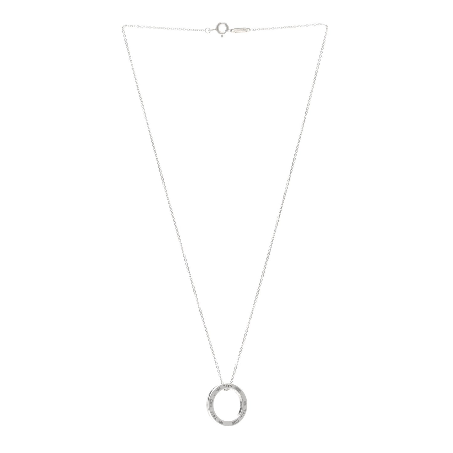Sterling Silver 1837 Circle Pendant Necklace