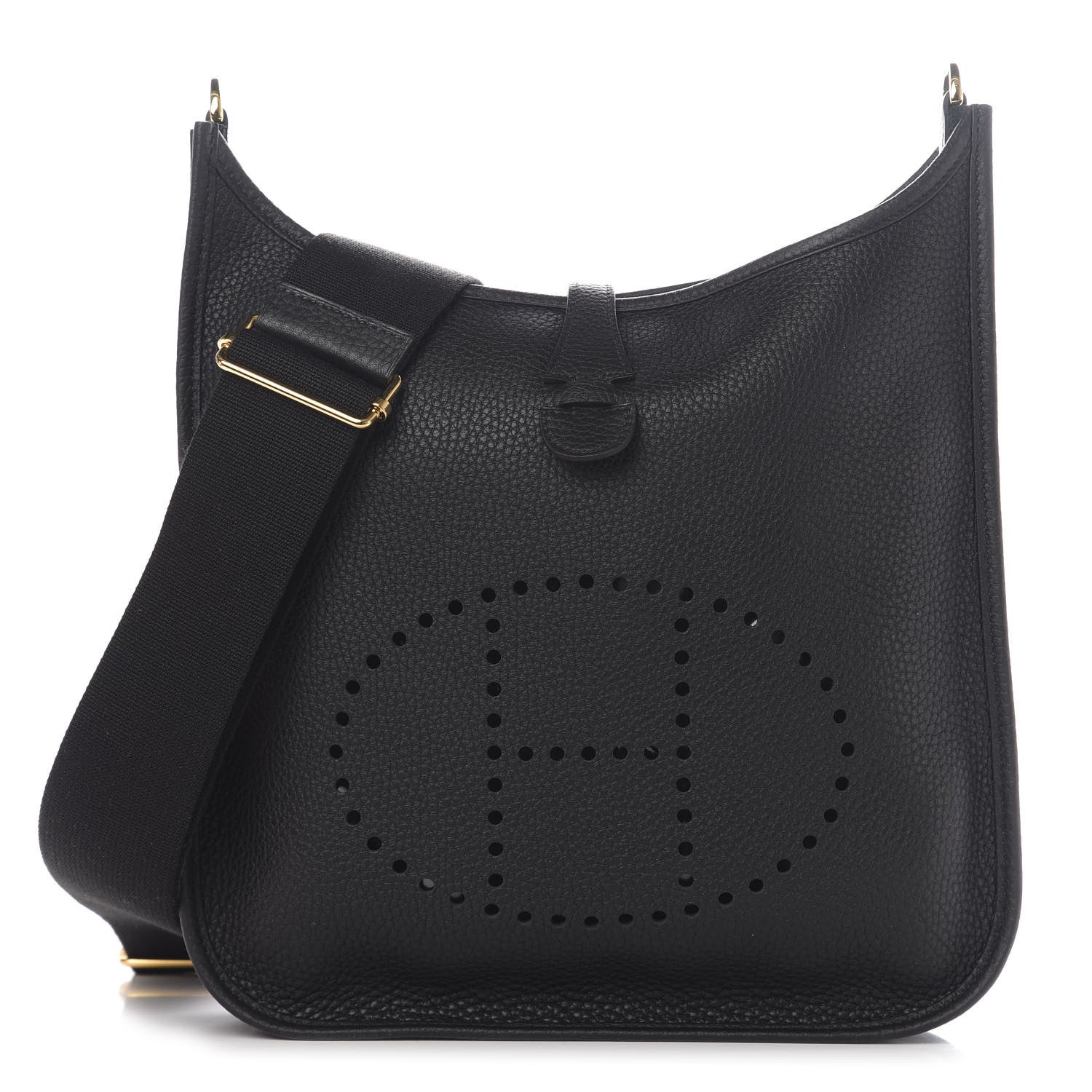Hermes Taurillon Clemence Evelyne III PM Black 1 of 11