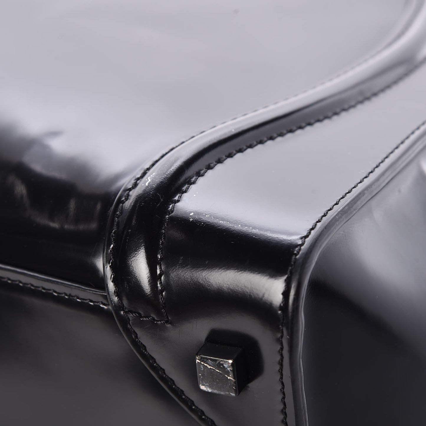 Spazzolato Calfskin Mini Luggage Black