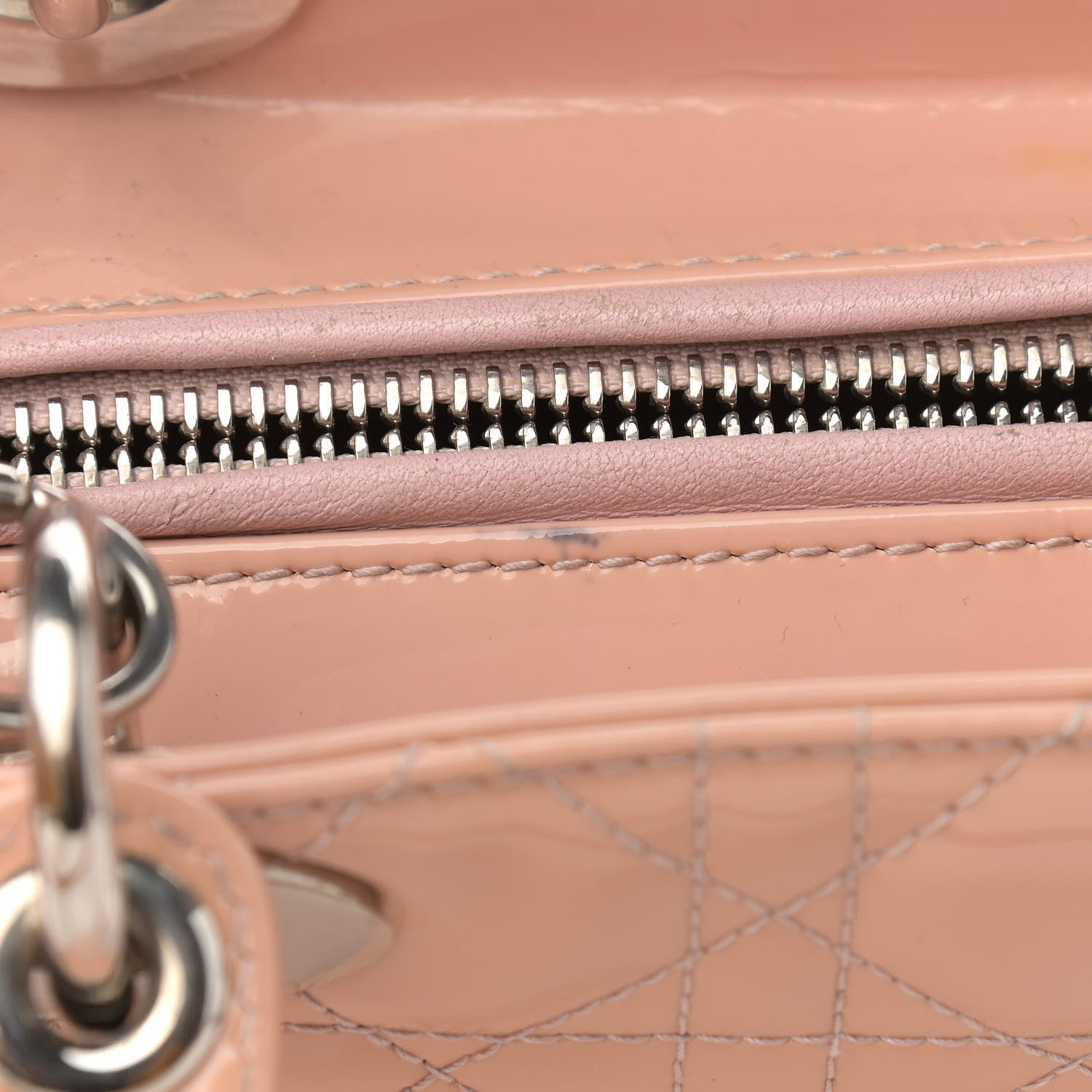 Christian Dior Patent Cannage Medium Lady Dior Pale Pink 15 of 15