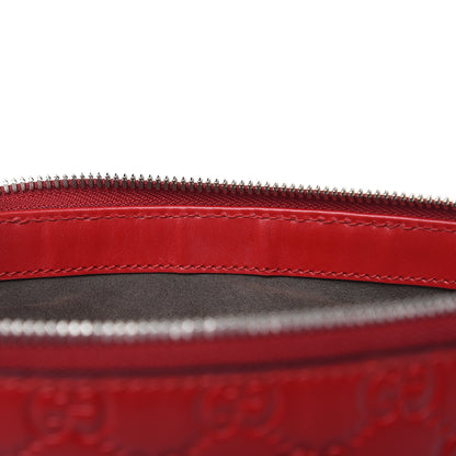Gucci Guccissima Signature Small Messenger Bag Hibiscus Red 13 of 13