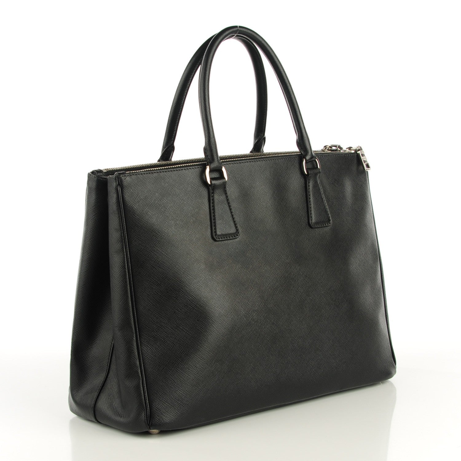 Prada Saffiano Large Galleria Double Zip Tote Black 3 of 9