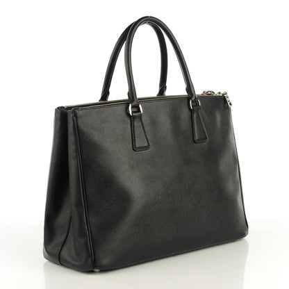 Prada Saffiano Large Galleria Double Zip Tote Black 3 of 9