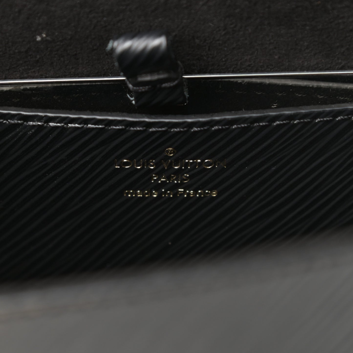Epi Sequins Twist Shoulder Bag MM Black