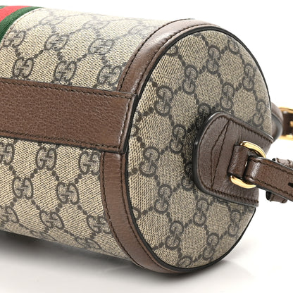 Gucci GG Supreme Monogram Web Small Ophidia Boston Bag Beige New Acero 10 of 11