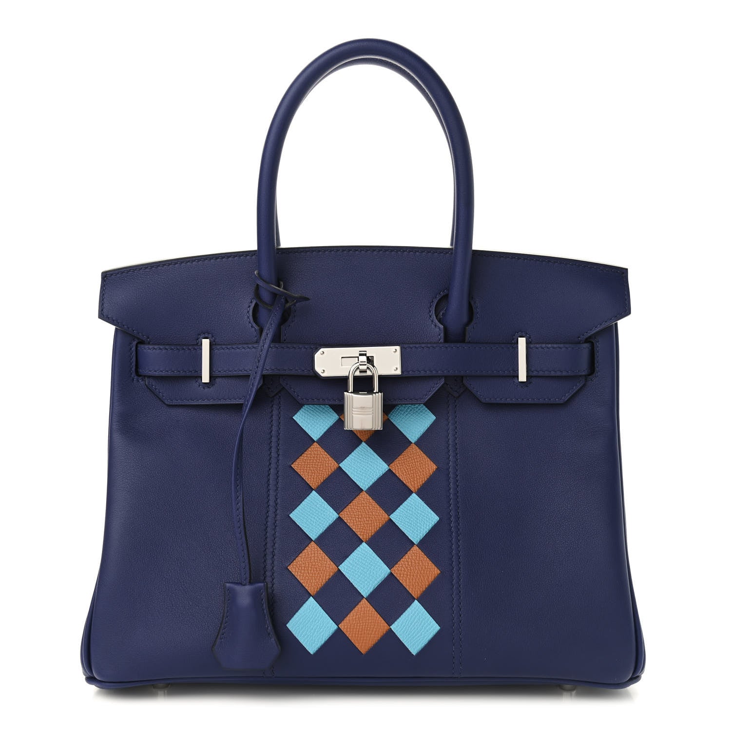 Hermes Swift Epsom Tressage Birkin 30 Bleu Encre Bleu Du Nord Gold 1 of 10