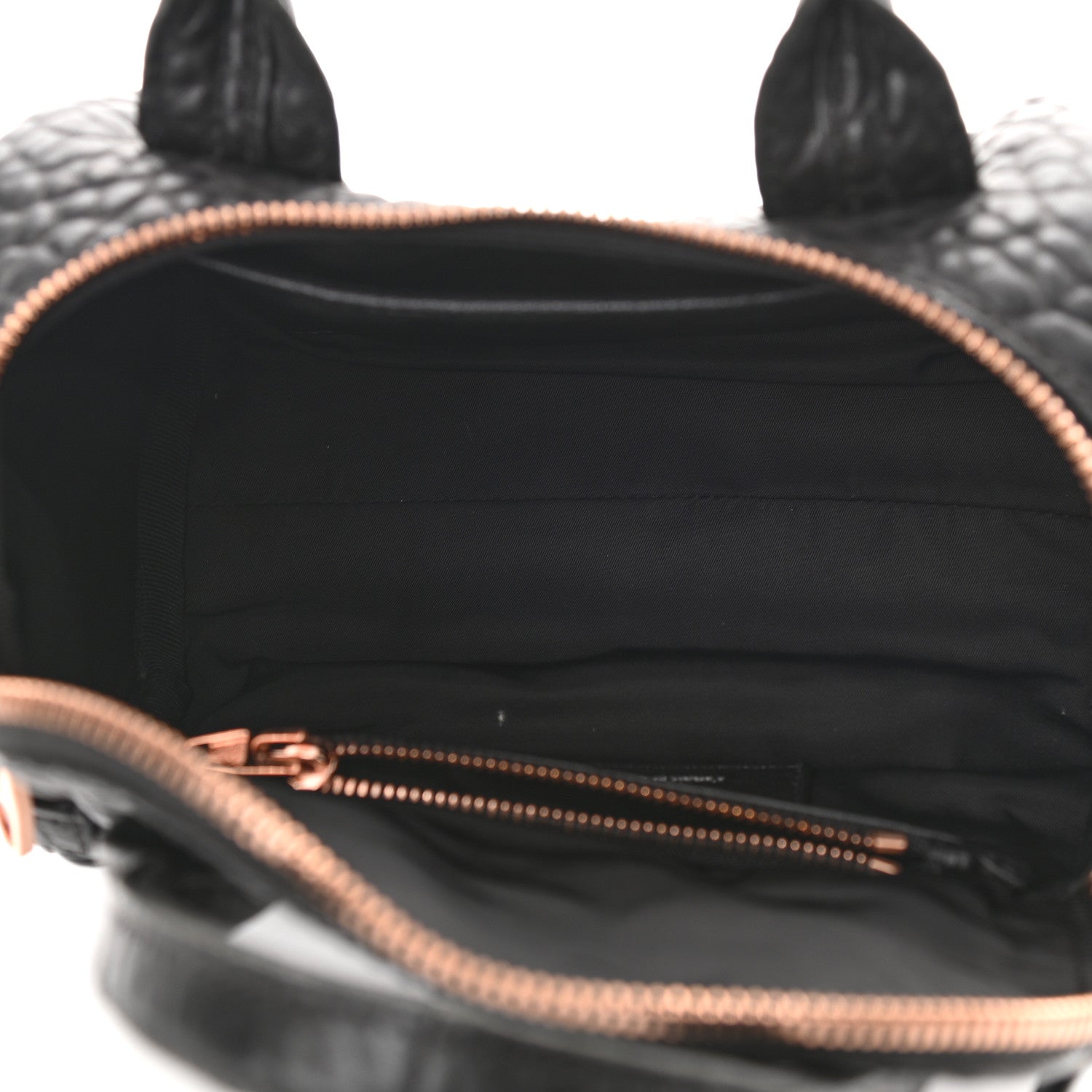 Alexander Wang Pebbled Lambskin Mini Rockie Black Rose Gold Hardware 5 of 10