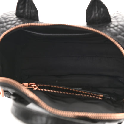 Alexander Wang Pebbled Lambskin Mini Rockie Black Rose Gold Hardware 5 of 10
