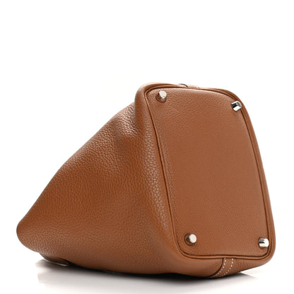 Hermes Taurillon Clemence Picotin Lock 18 PM Gold 4 of 10